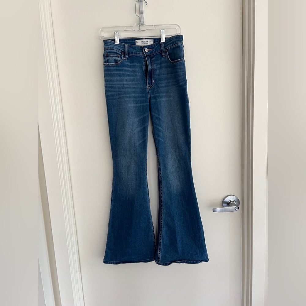 Women's High-Rise Normal Wash Flare Jeans
